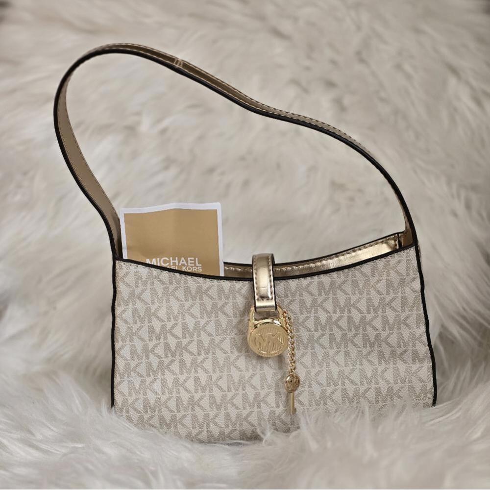 Michael Kors Lyra Small Leather Pochette - Picture 5 of 6